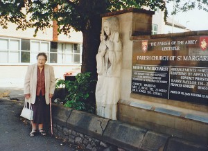 Relocation of Pamela Beresfords sculpture of St Margaret of Antioch
