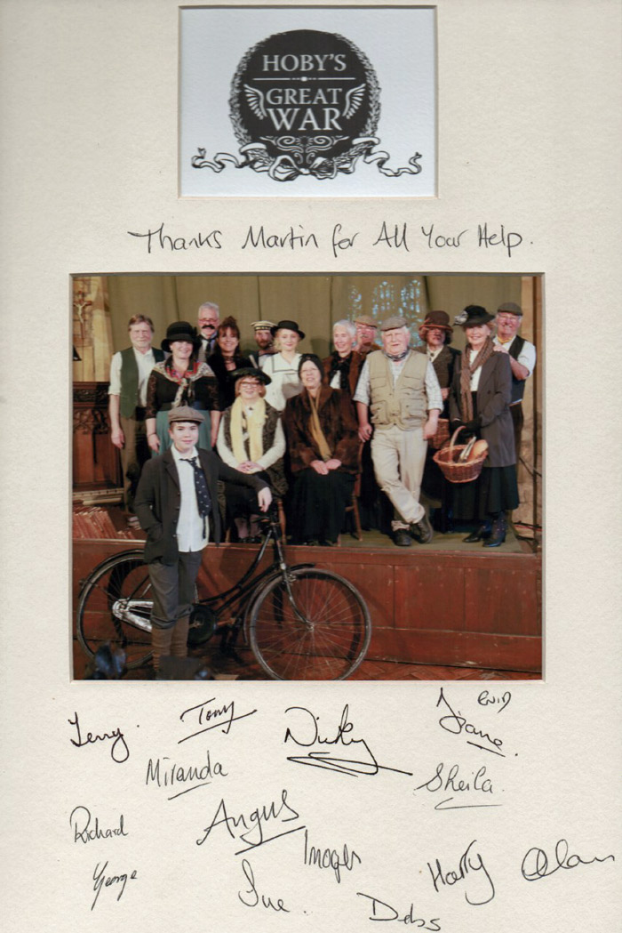 Copy of the thank you picture presented to Martin