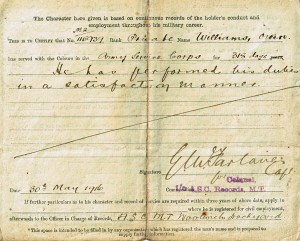 Dadcu's service record (page 2)