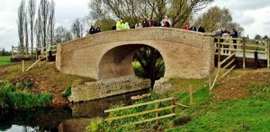 Waterhouse Bridge, River Wreake, Hoby. Opening November 18th 2011 View from downstream