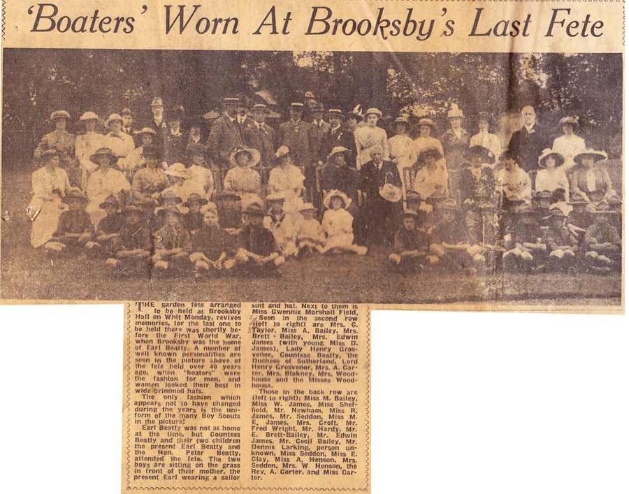 Brooksby Fete Leicester Advertiser Saturday June 1, 1957 