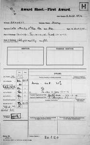 Harry Bennett discharge document