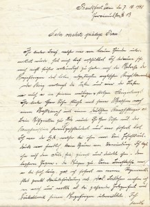 The letter from Ludwig Hartman